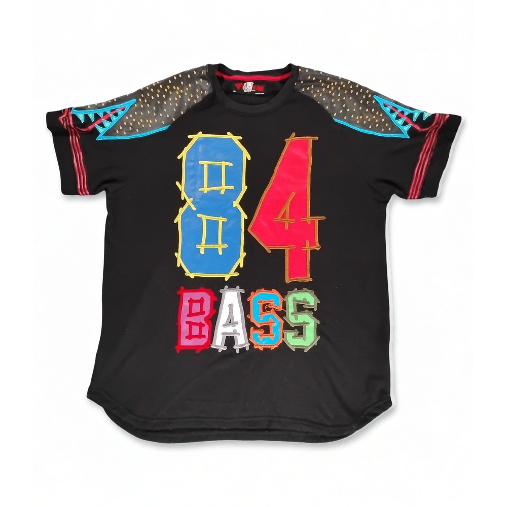 Bass Graphic Tee Size 2XL Polyester Athletic Casual Streetwear Athleisure Top